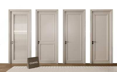 简欧单开门3D模型下载